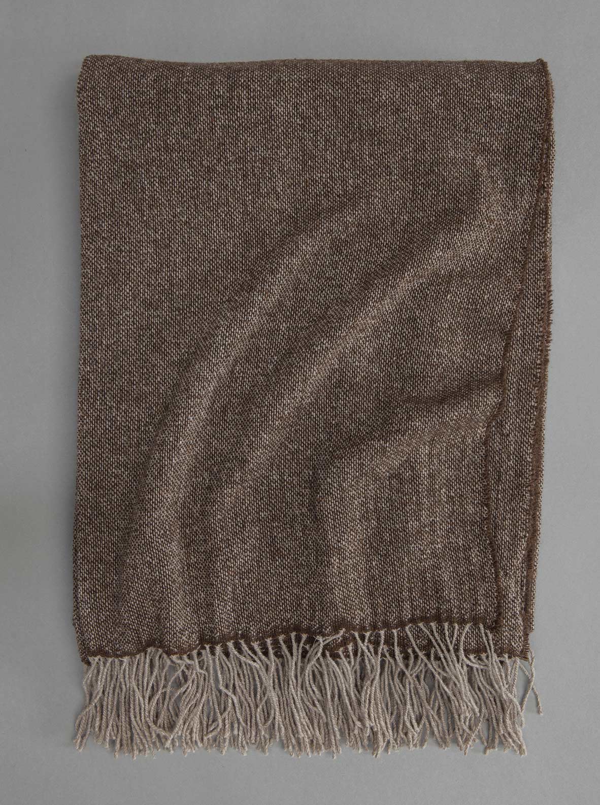 Larusi Store - 2143Reversible wool shawl/throw