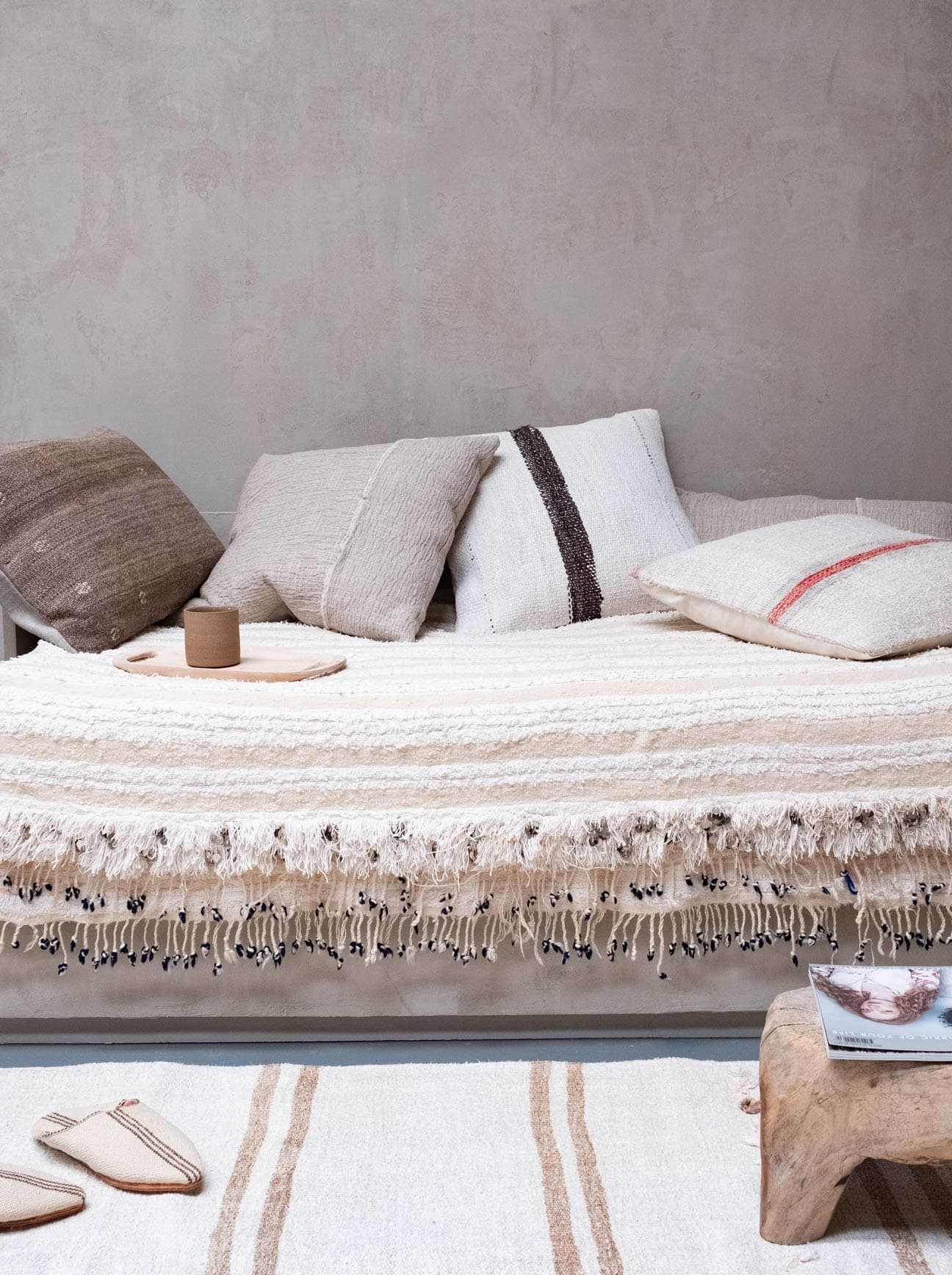 Larusi Store - Vintage Berber bed cover