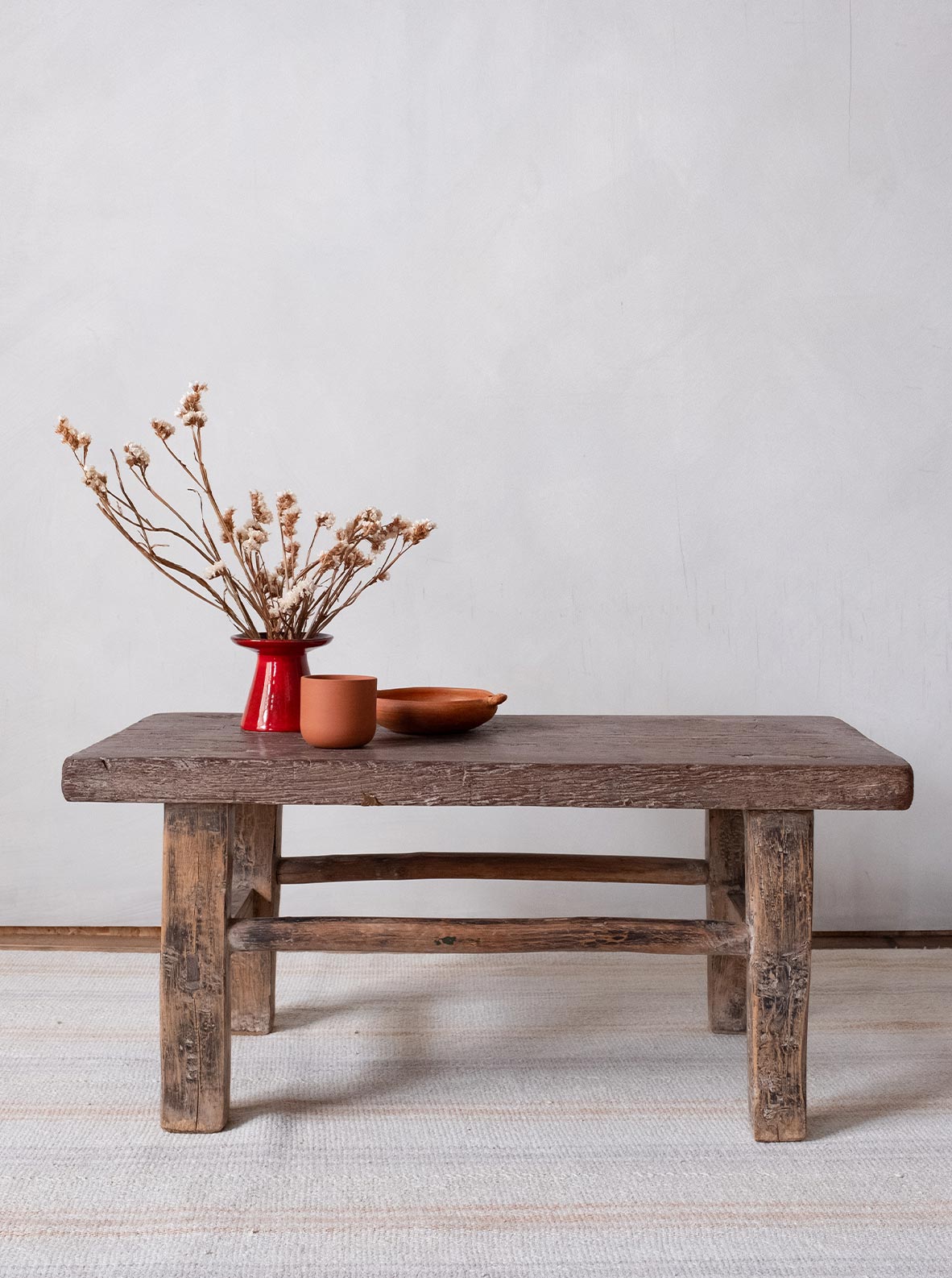 Larusi - FO-078 – Vintage solid wood coffee table