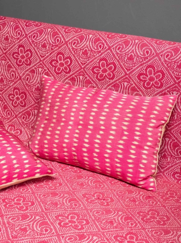 Larusi Store - CS027: Silk Ikat Cushion Cover
